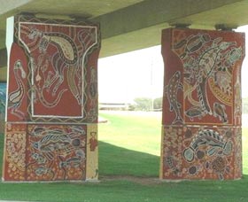 Cowra Bridge Pylons - Yarra Valley Accommodation 0