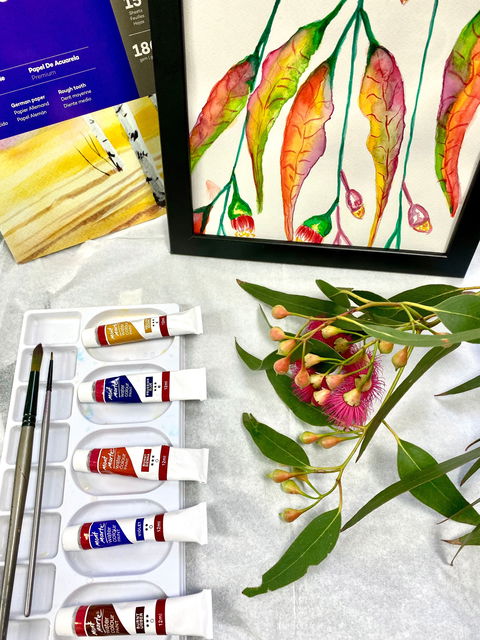Watercolour Paint & Sip Class: Eucalyptus Leaves - Yarra Valley Accommodation 0