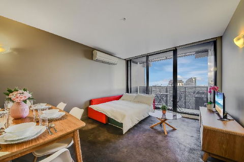 A Modern 2BR CBD Apt City Views FREE Parking - Yarra Valley Accommodation 3